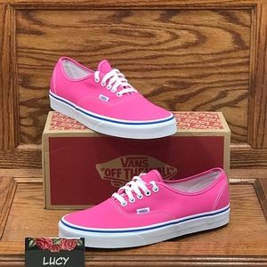 Vans Authentic Canvas Carmine Rose True White Shoe